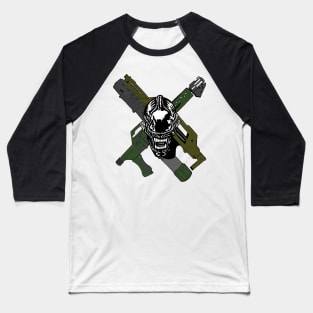 Aliens - Skull and Cross Guns Baseball T-Shirt